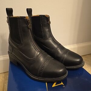 Ovation Tuscany Womens Zip Paddock Boots Size 8.5